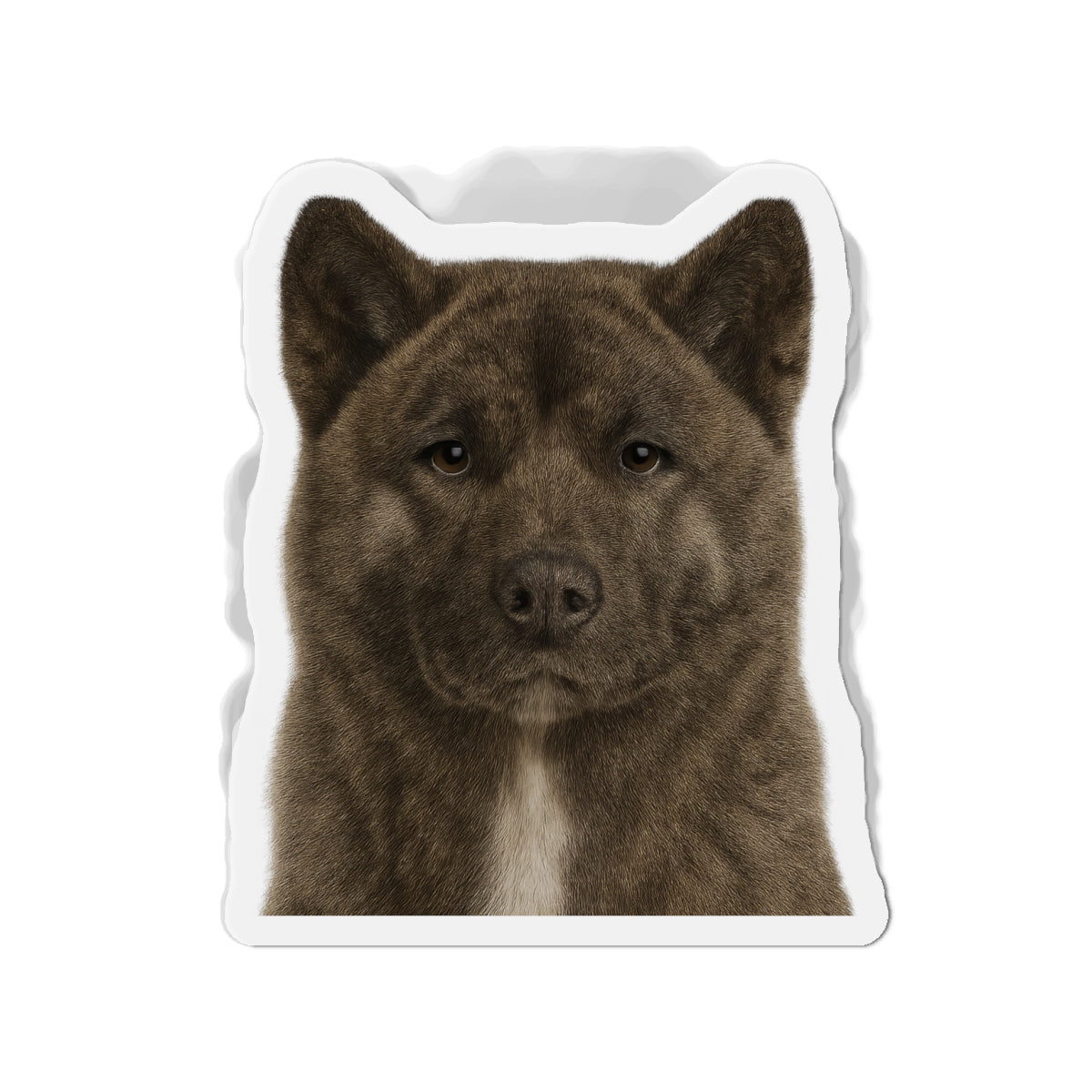 Brindle Akita Die-Cut Magnet, Fridge Magnet, Cute Dog Magnet, Animal Lover Gift, Pet Owner Decor, Kitchen Decor