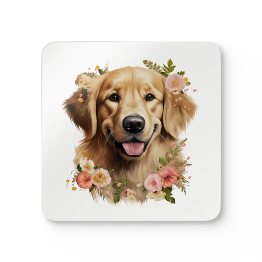 Golden Retriever Coaster Set - Corkwood
