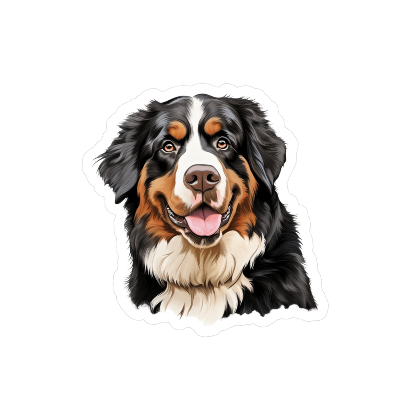 Bernese Mountain Dog Sticker - Kiss-Cut Vinyl Dog Decals
