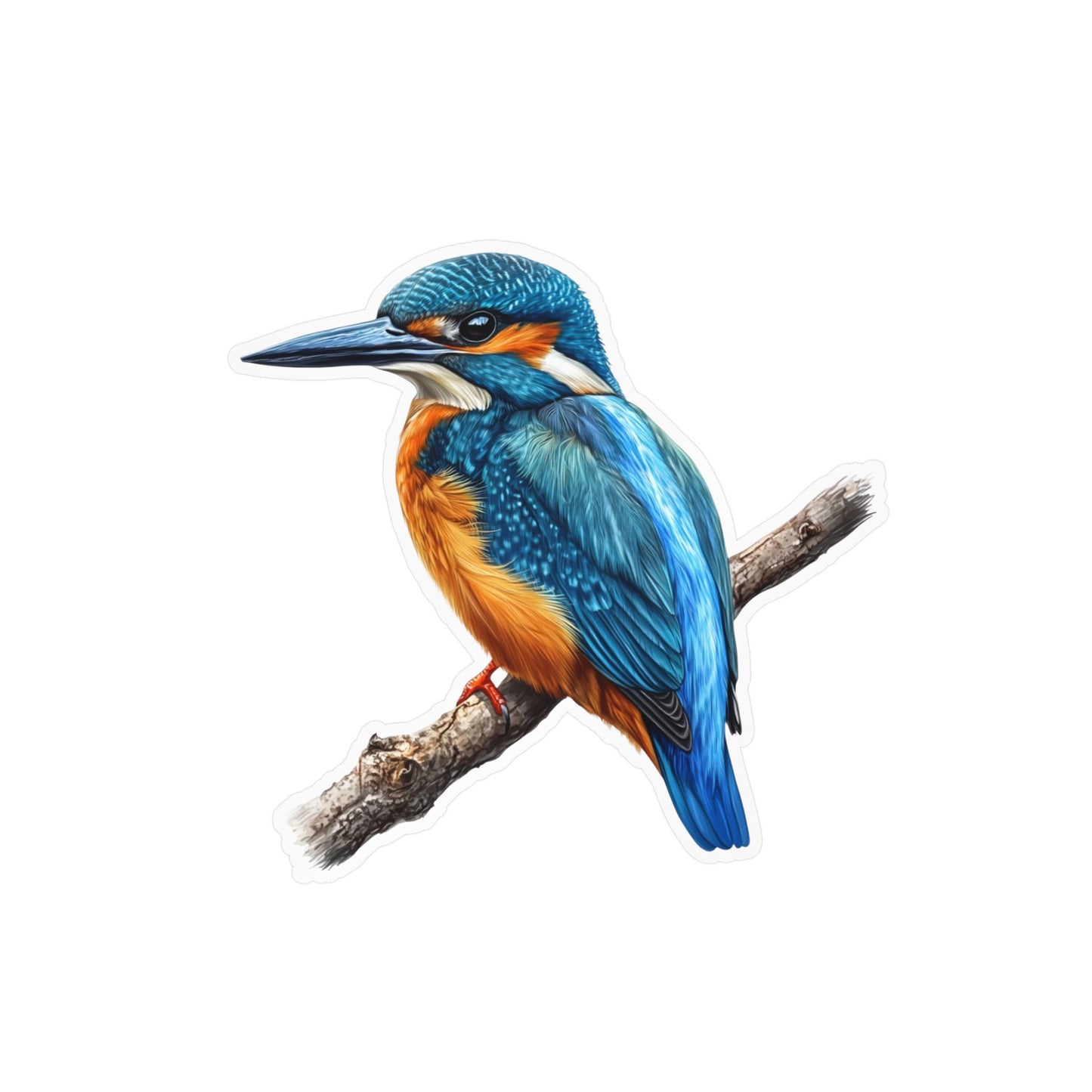 Kingfisher Sticker - Nature Lover Vinyl Decal, Bird Enthusiast Laptop Sticker, Wildlife Water Bottle Decoration, Animal Theme Car Decal,