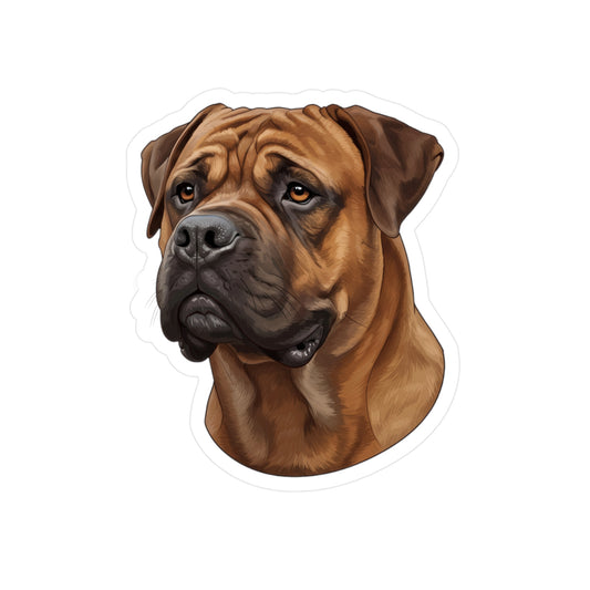 Bullmastiff Decal, Dog Lover Gift, Pet Sticker, Laptop Decal, Car Window Decal, Animal Lover, Vinyl Decal