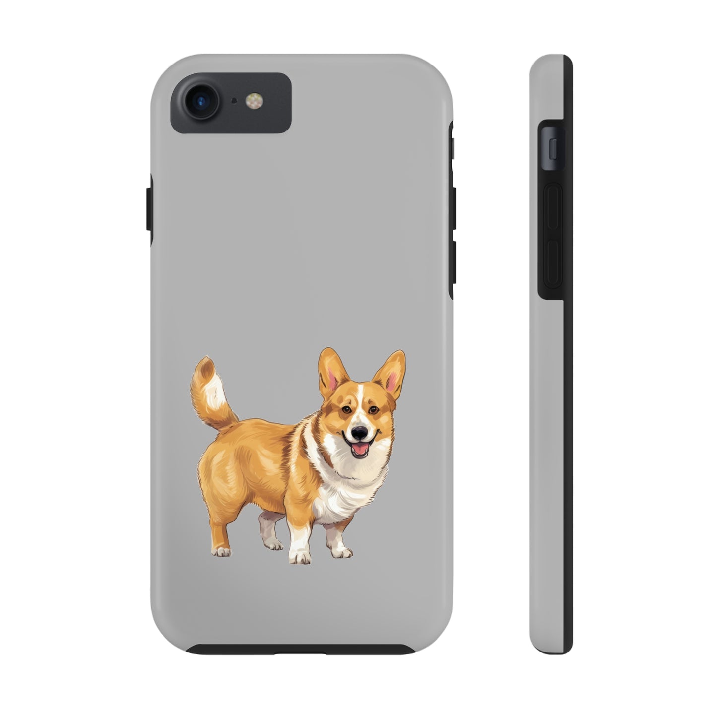 Light Grey Corgi Tough Phone Case