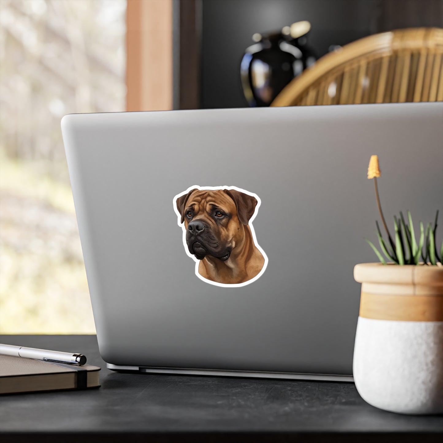 Bullmastiff Decal, Dog Lover Gift, Pet Sticker, Laptop Decal, Car Window Decal, Animal Lover, Vinyl Decal