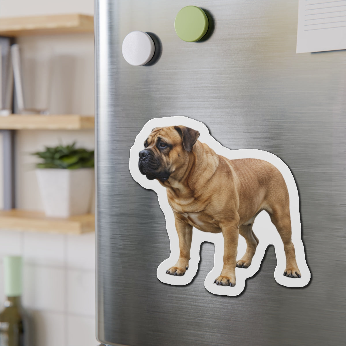 Bullmastiff Die-Cut Magnet, Fridge Magnet, Cute Dog Magnet, Animal Lover Gift, Pet Owner Decor, Kitchen Decor