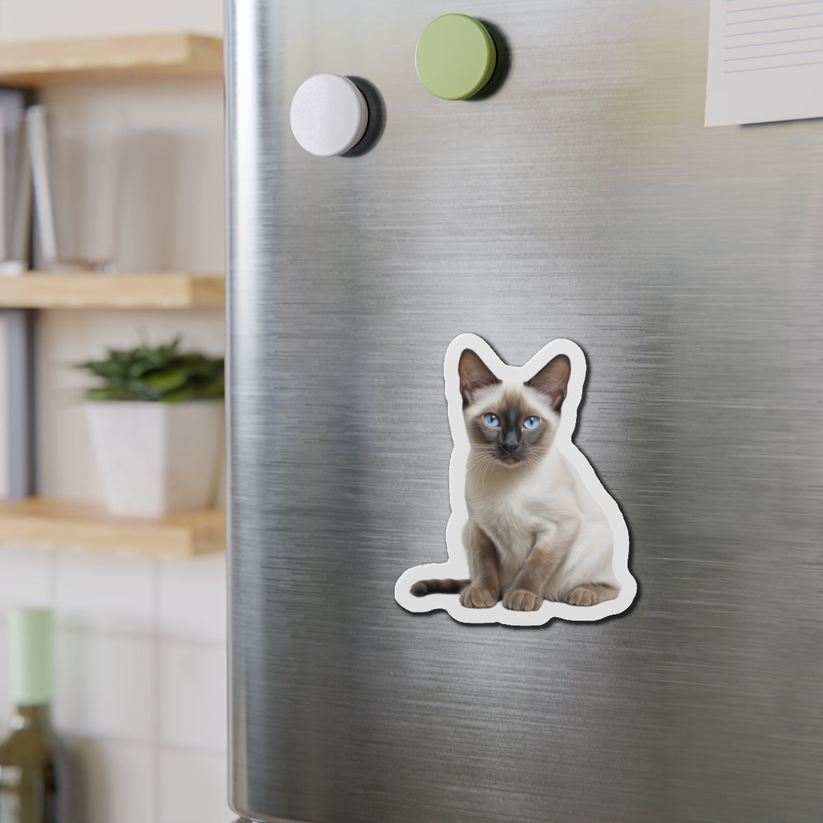 Siamese Magnet, Fridge Magnet, Cute Cat Magnet, Animal Lover Gift, Pet Owner Decor, Feline Kitchen Decor