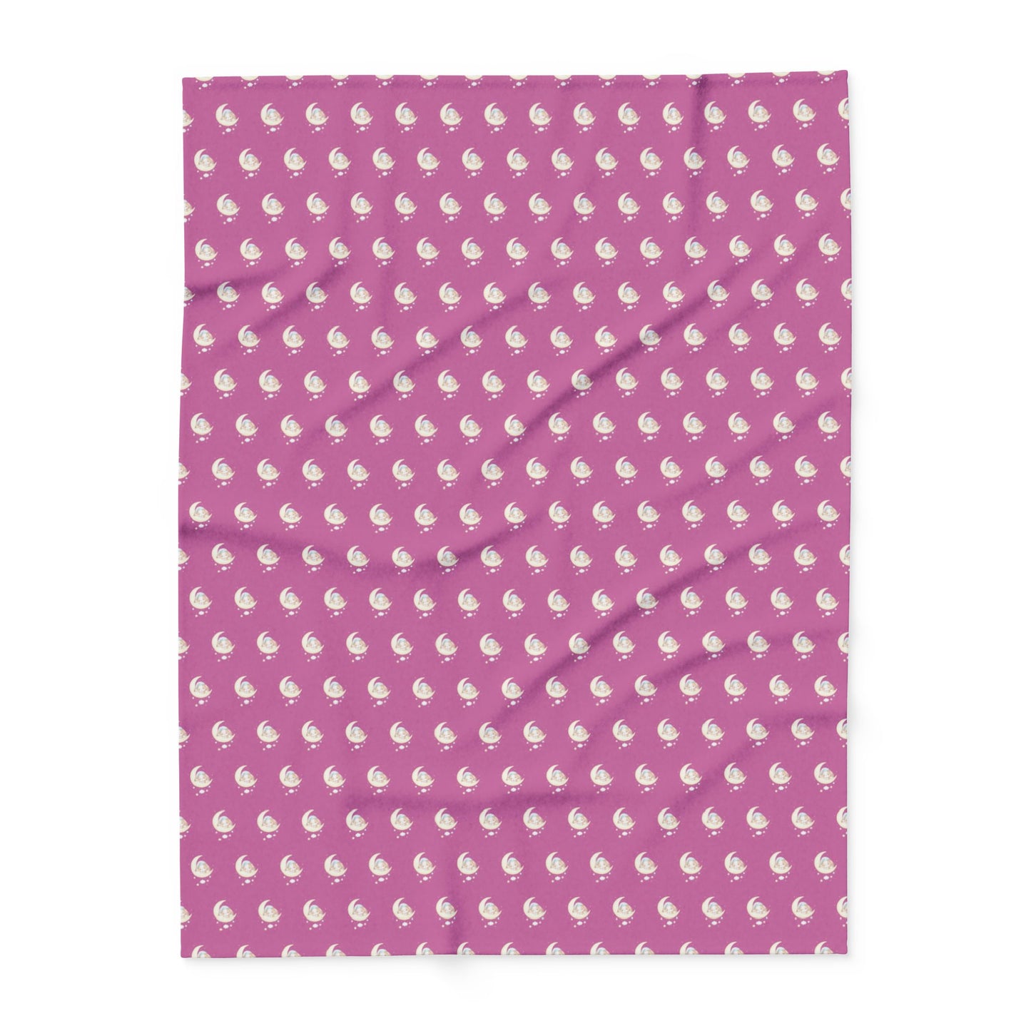 Fleece Blanket, cozy home decor, winter blanket, nursery decor, baby shower gift, cute bunny, moon design