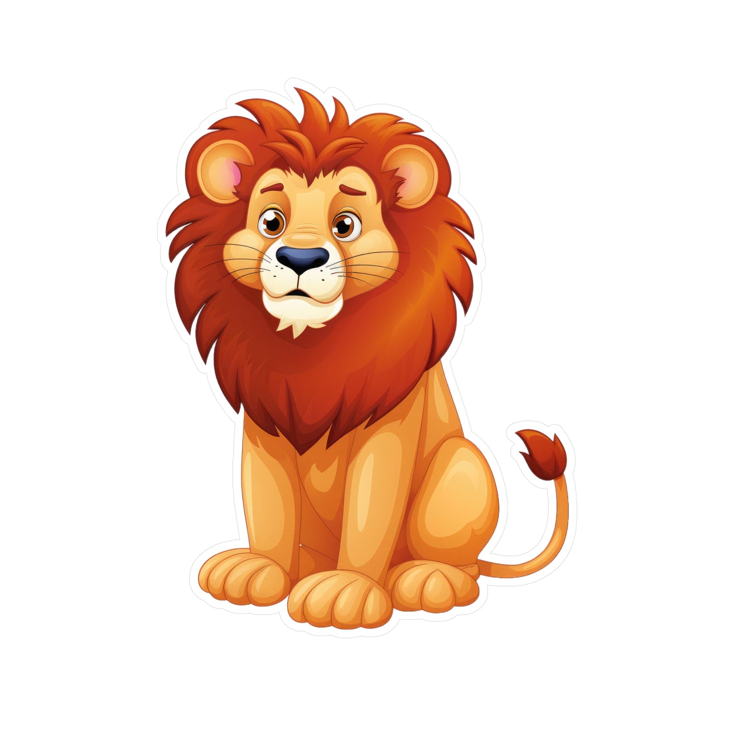 Lion Sticker - Waterproof Vinyl Wildlife Decal