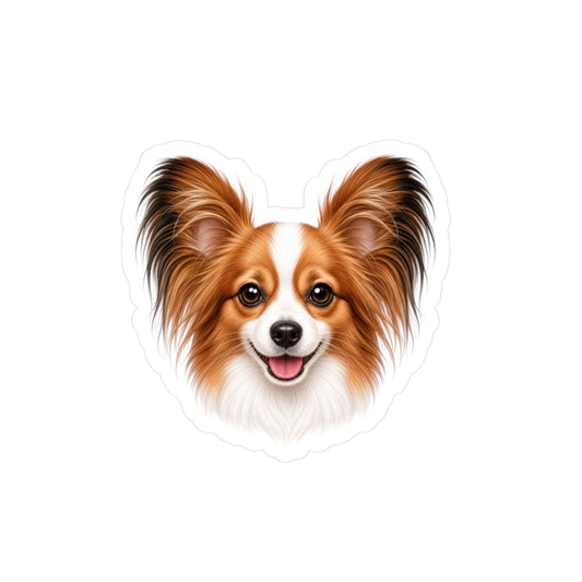 Papillon Sticker | Waterproof Vinyl Decal | Dog Lover Gift