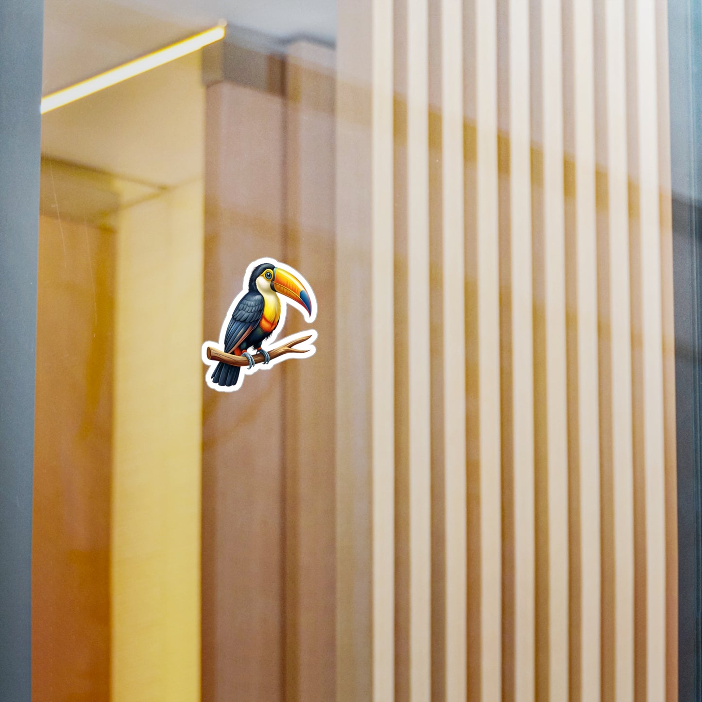 Toucan Sticker, Tropical Decal, Bird Vinyl Sticker, Nature Laptop Decal, Car Decal, Water Bottle Sticker