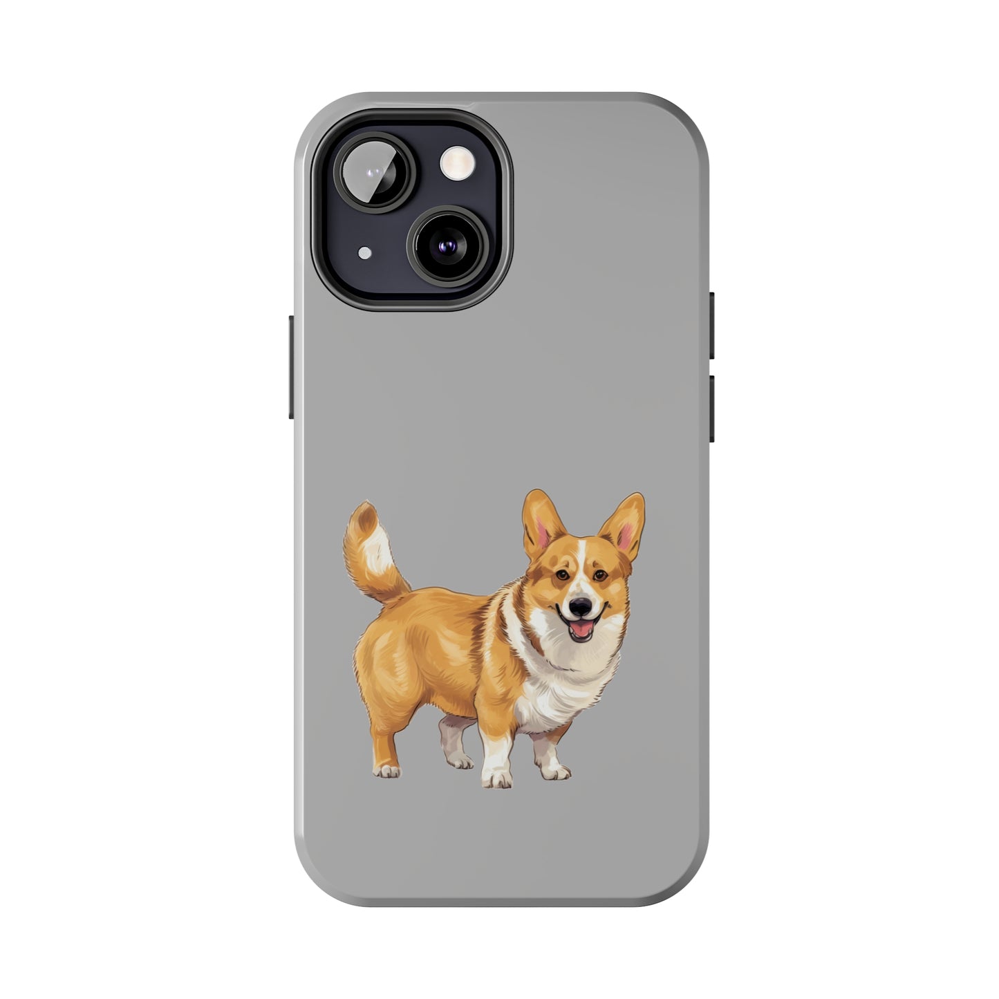Light Grey Corgi Tough Phone Case