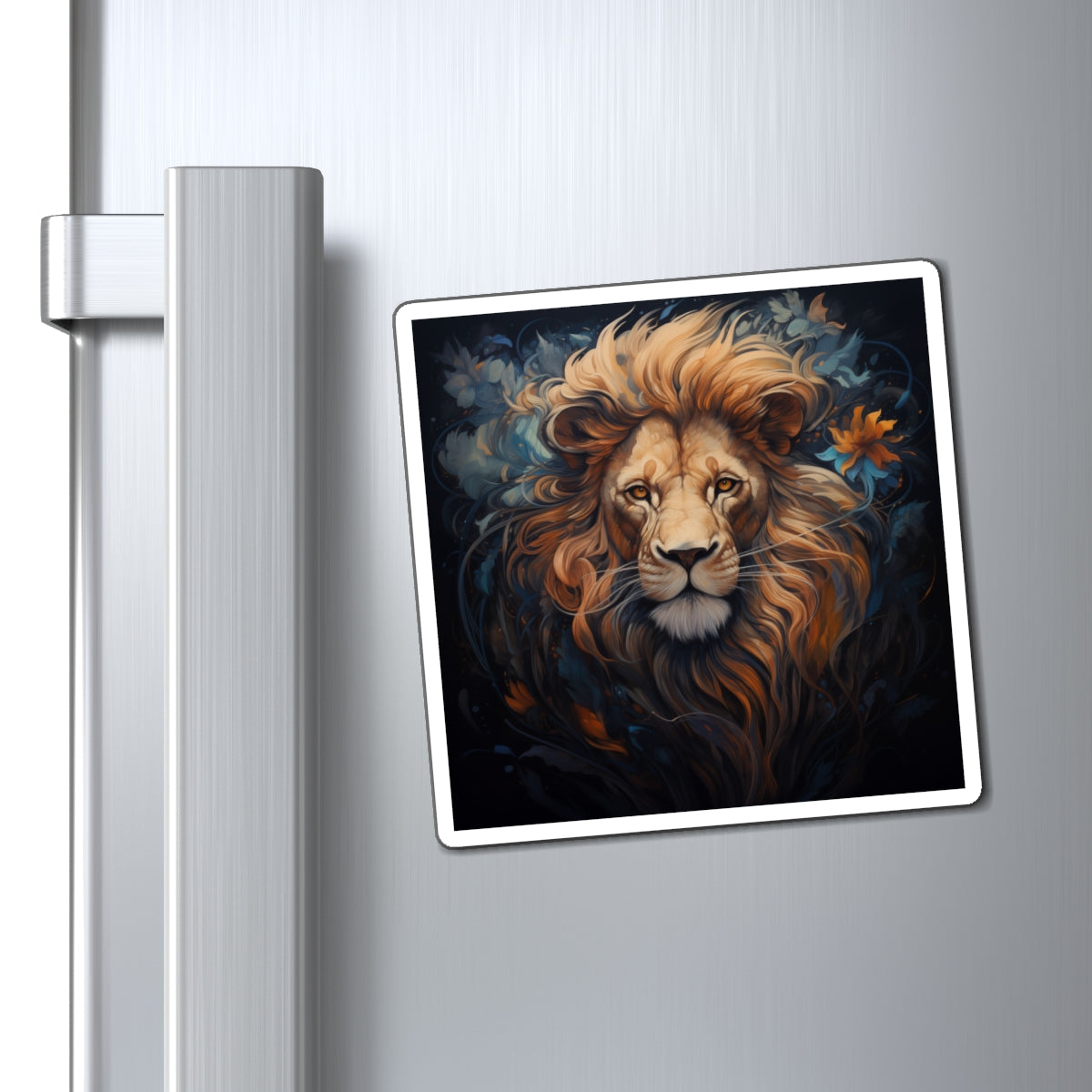 Lion Art Magnet (Square)