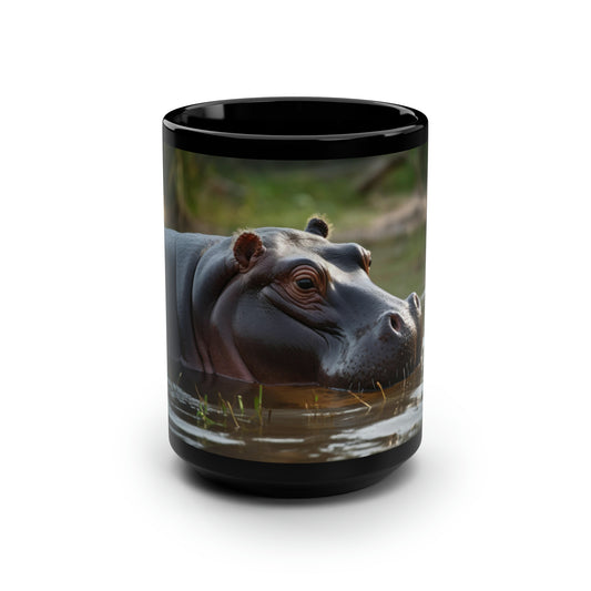 Hippopotamus Mug - 15oz Ceramic Mug