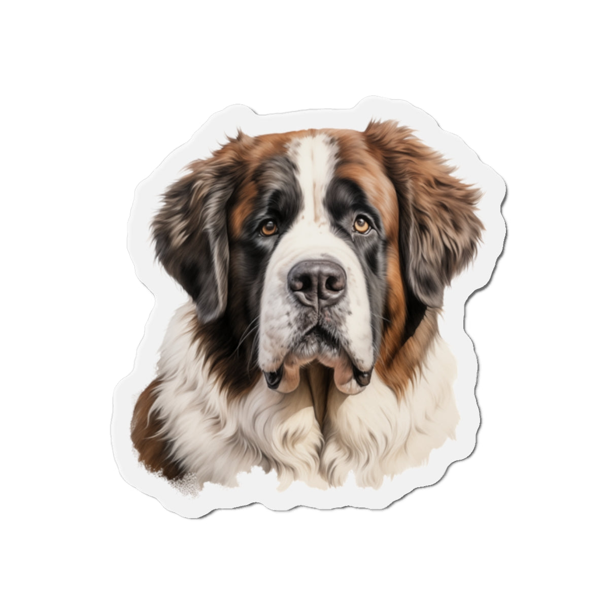 St Bernard Magnet - Die-Cut