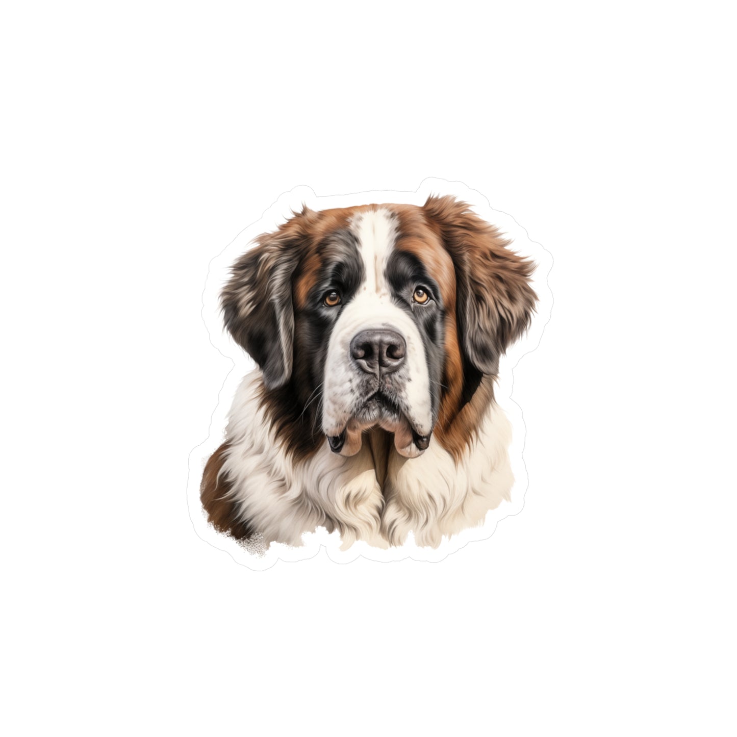 Saint Bernard Sticker - Kiss-Cut Vinyl Dog Decals