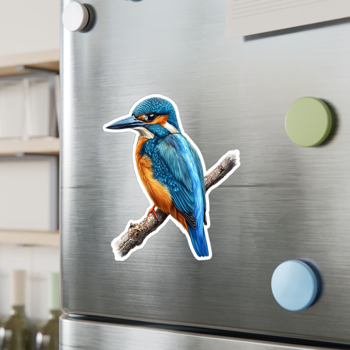 Kingfisher Sticker - Nature Lover Vinyl Decal, Bird Enthusiast Laptop Sticker, Wildlife Water Bottle Decoration, Animal Theme Car Decal,