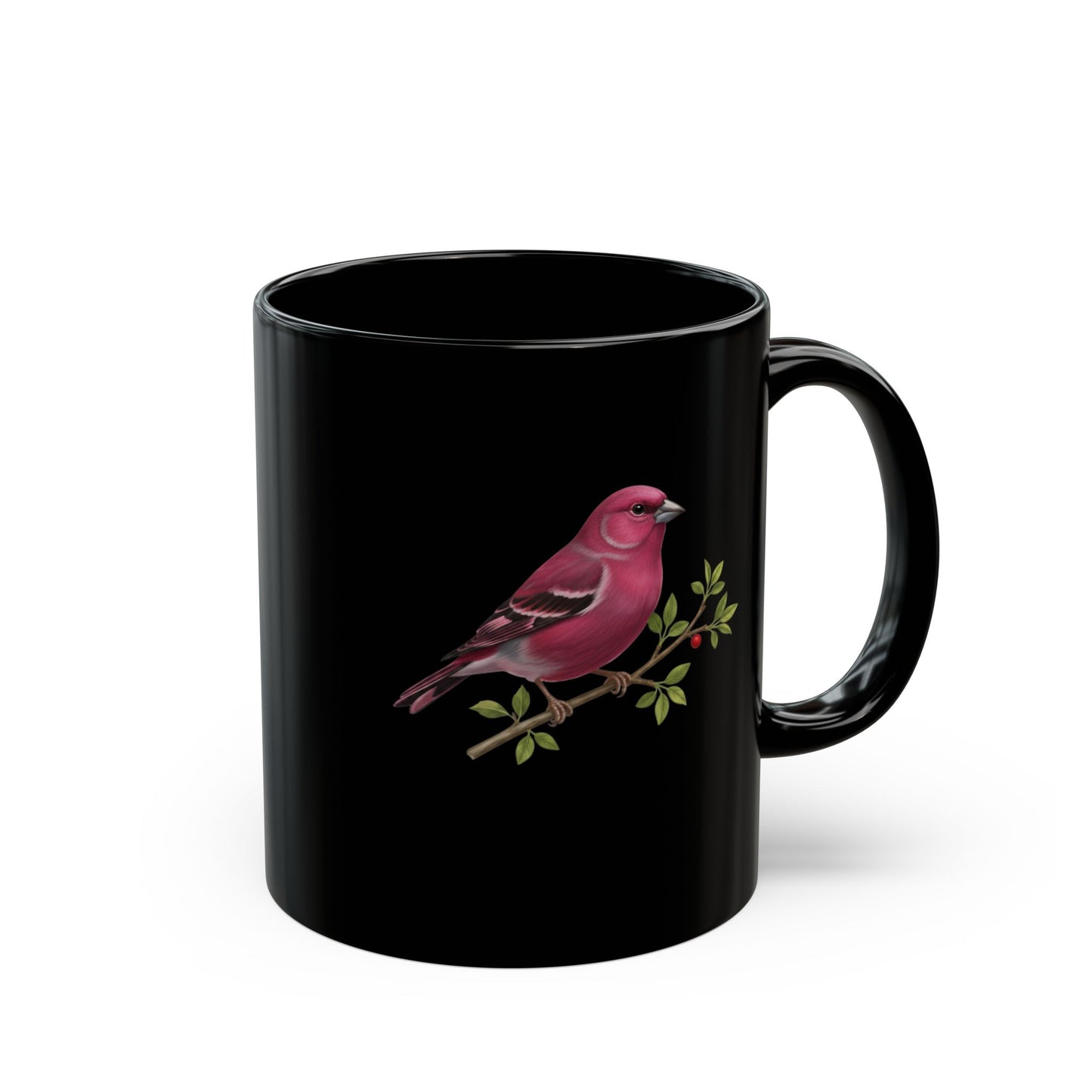 Bird Lover Mug, Finch Ceramic Cup, Nature Enthusiast Drinkware, Gift for Bird Watcher, Wildlife Coffee Mug