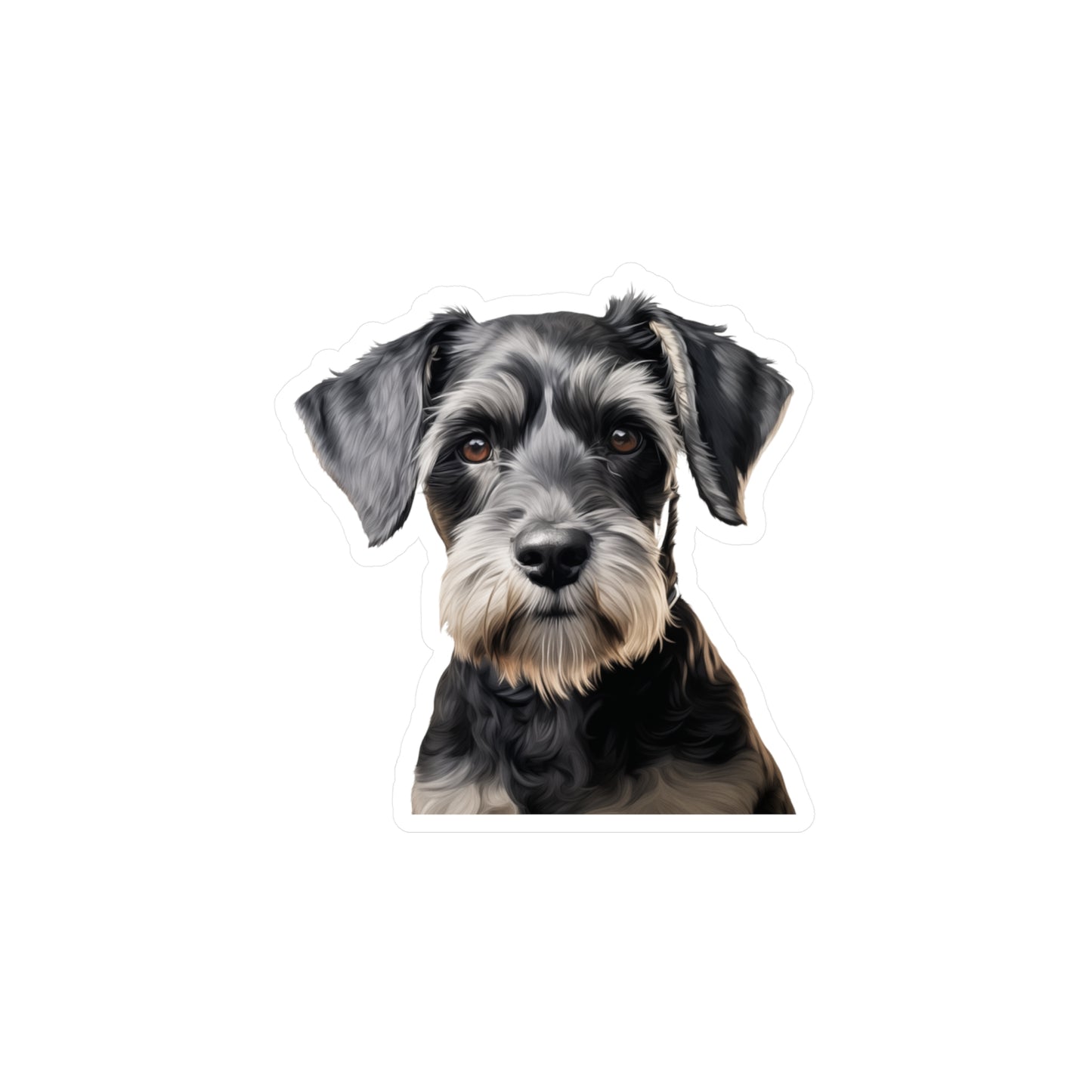 Schnauzer Sticker - Kiss-Cut Dog Vinyl Decals