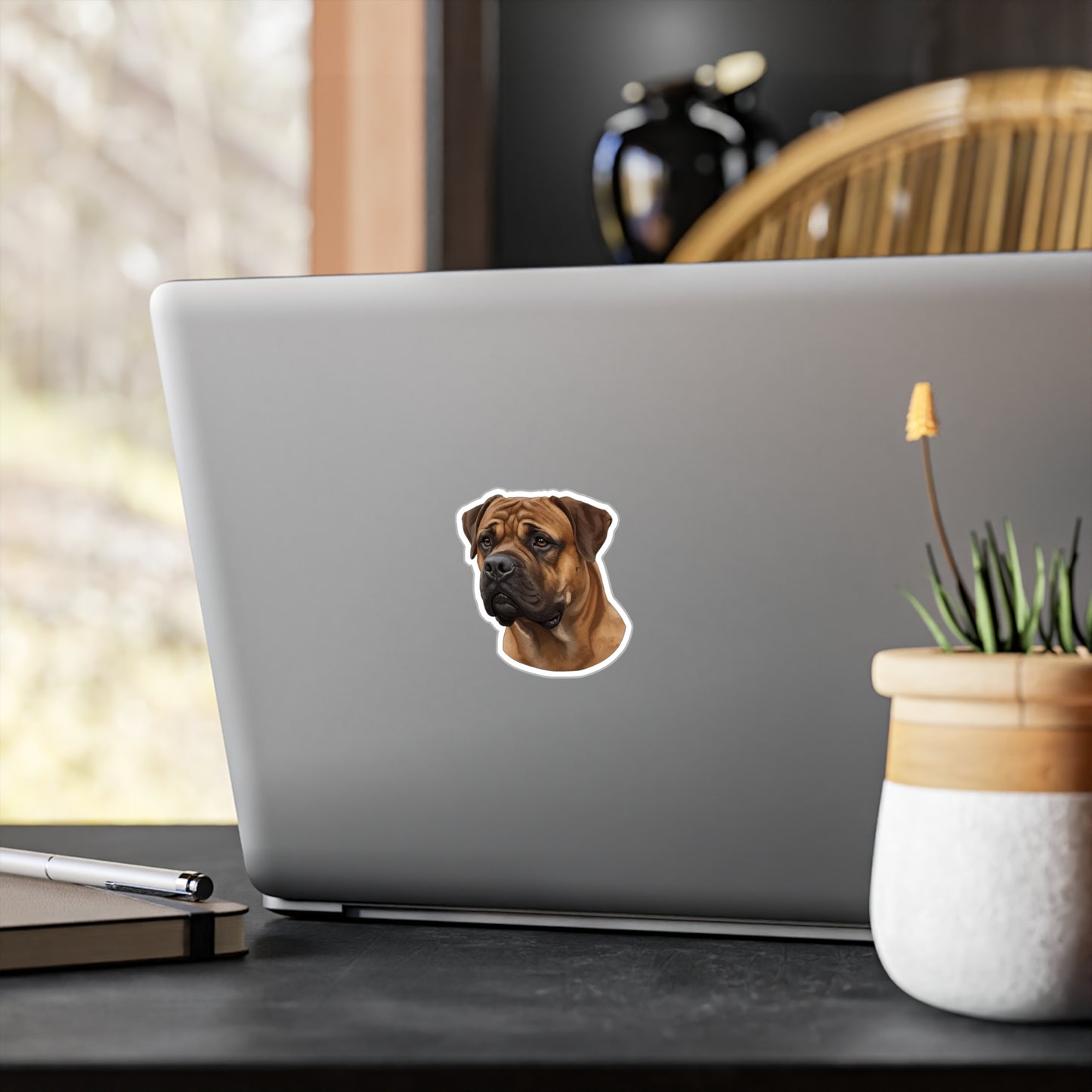 Bullmastiff Decal, Dog Lover Gift, Pet Sticker, Laptop Decal, Car Window Decal, Animal Lover, Vinyl Decal