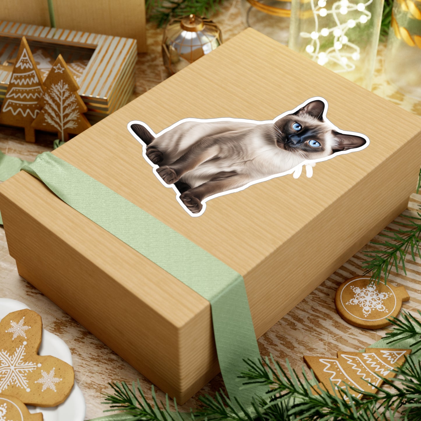 Siamese Cat Sticker | Pet Vinyl Decal | Animal Car Decal | Laptop Sticker | Window Decal