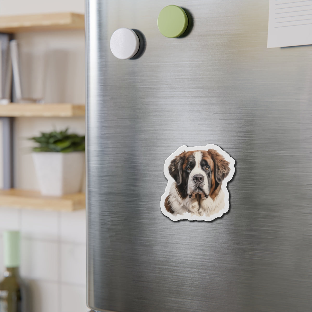 St Bernard Magnet - Die-Cut