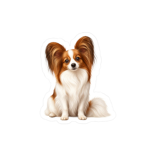 Papillon Sticker | Waterproof Vinyl Decal | Dog Lover Gift