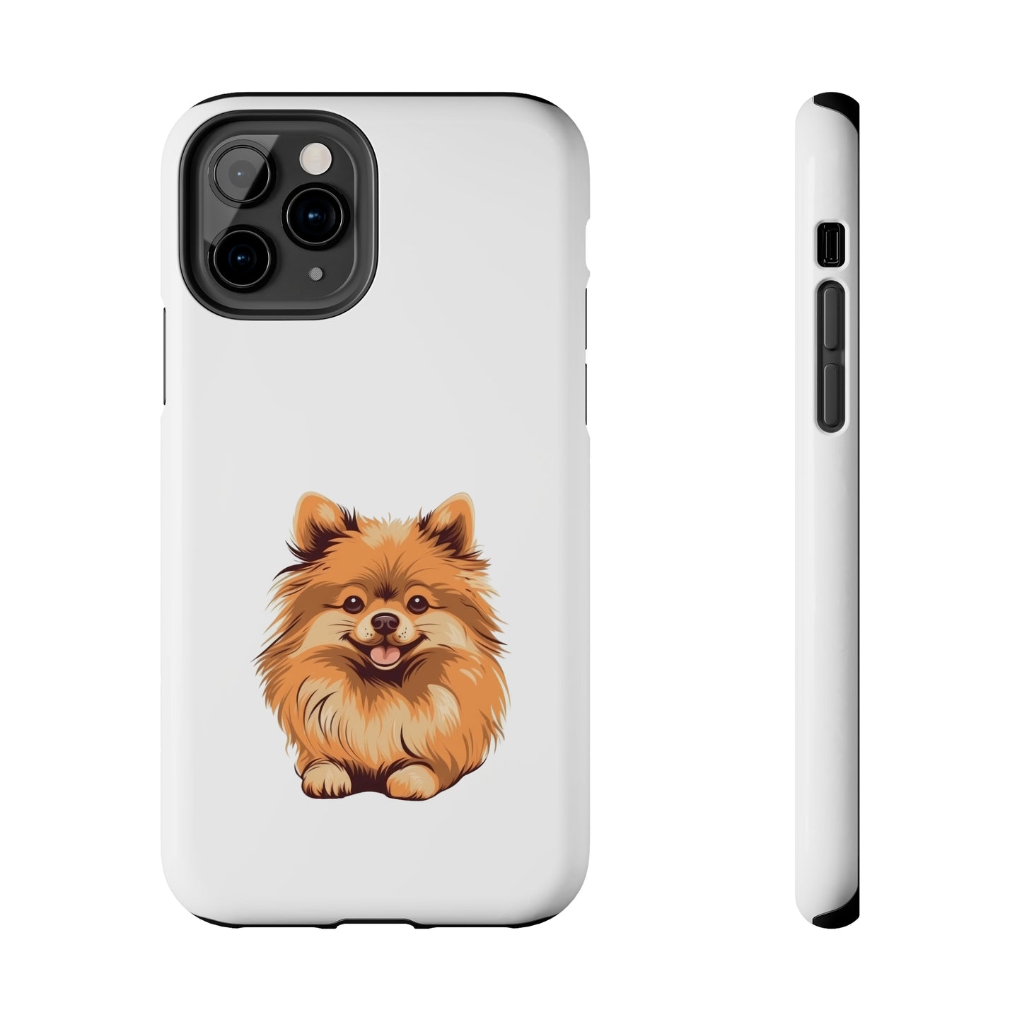 White Pomeranian Tough Phone Case