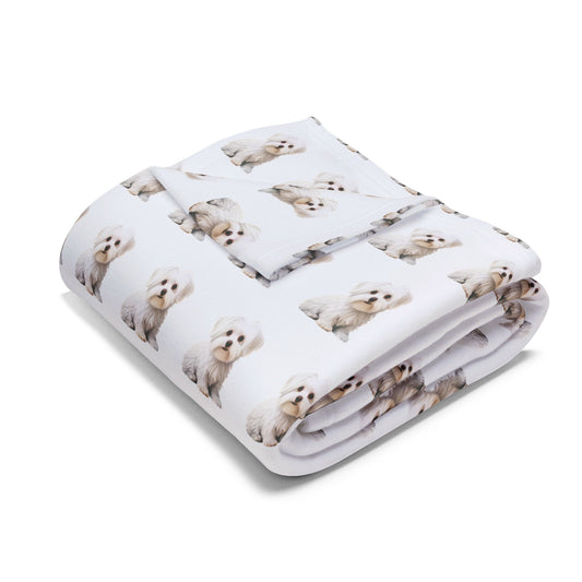 Maltese Arctic Fleece Blanket - Dog Lover Gift