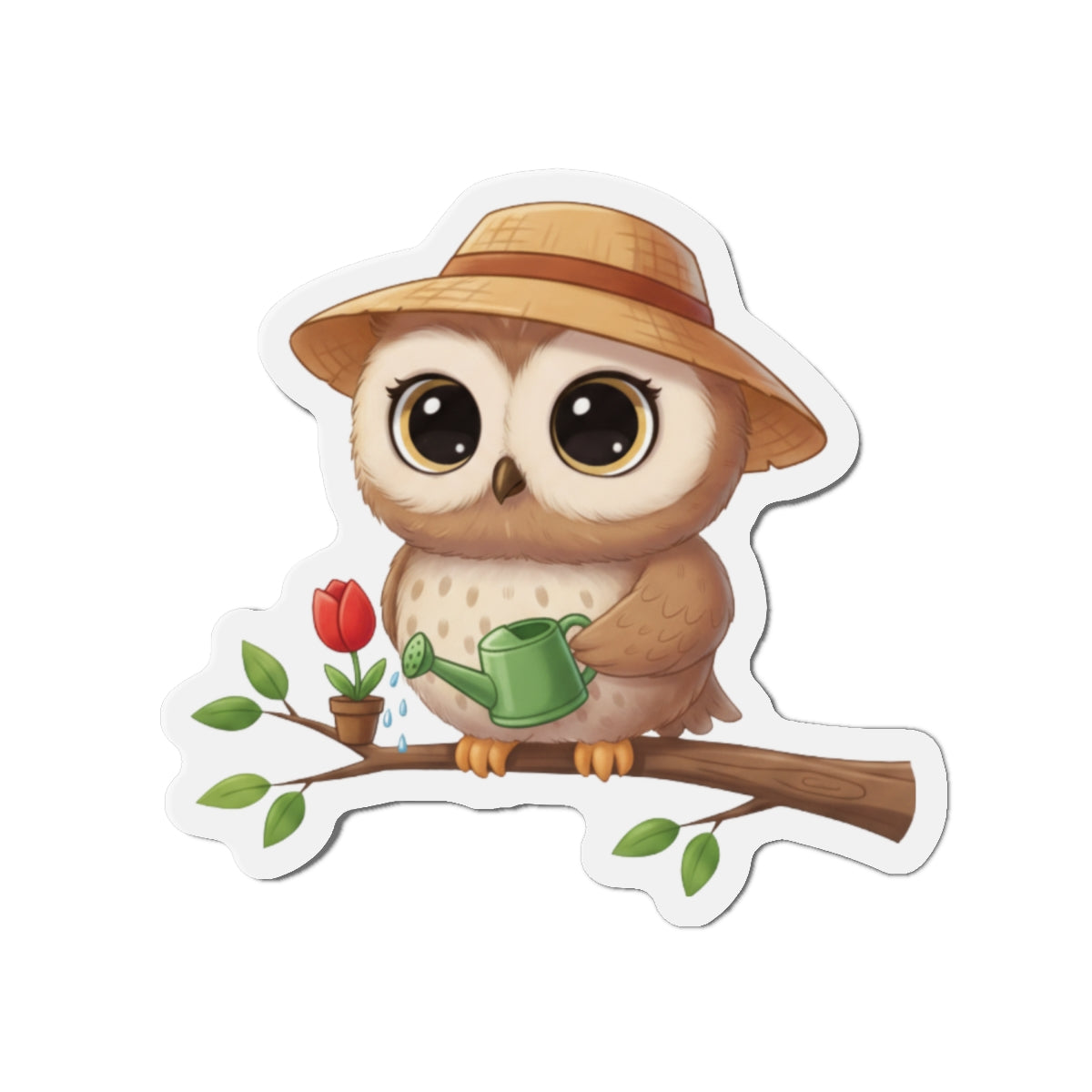 Gardener Owl Magnet - Bird Lover Gift