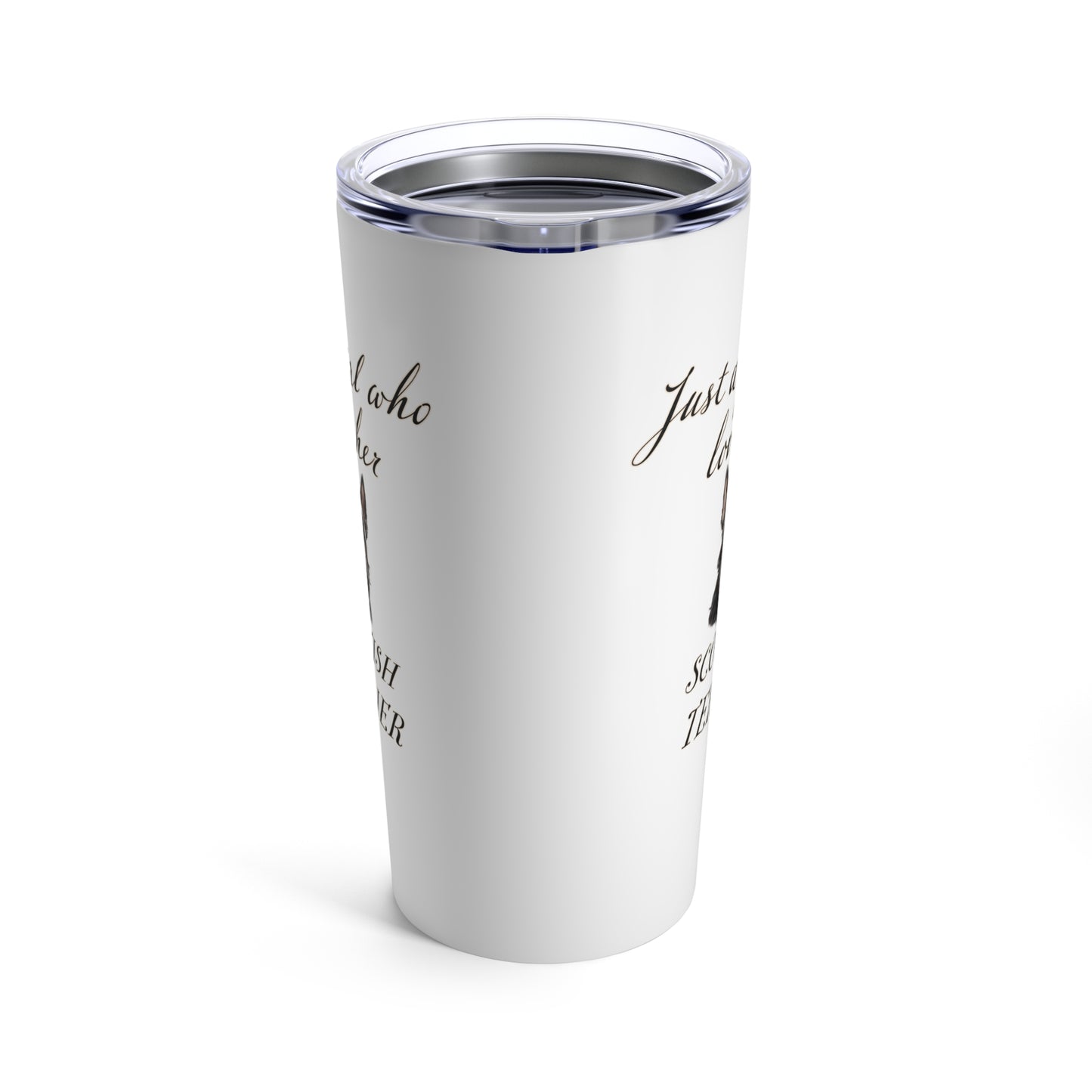Scottish Terrier Tumbler | Dog Travel Mug | Dog Mom Gift | Just a Girl Who Loves Her Scottish Terrier | Stainless Steel  20oz