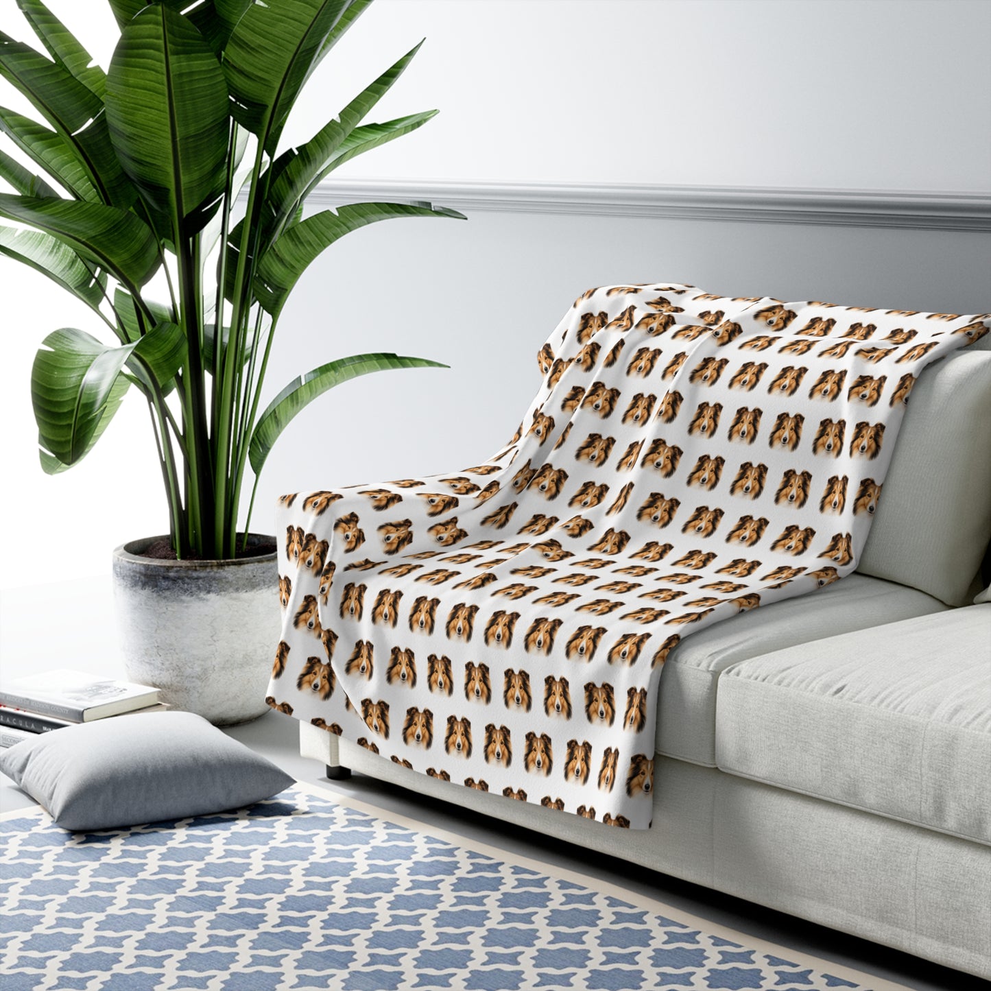 Shetland Sheepdog Fleece Blanket | Dog Lover Gift