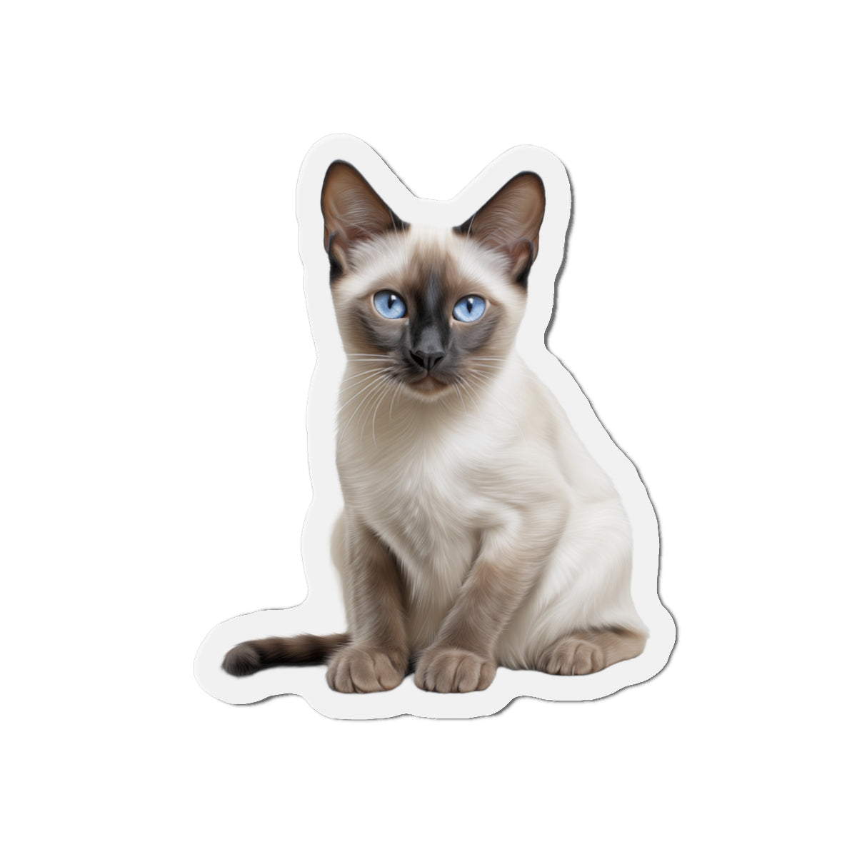 Siamese Magnet, Fridge Magnet, Cute Cat Magnet, Animal Lover Gift, Pet Owner Decor, Feline Kitchen Decor