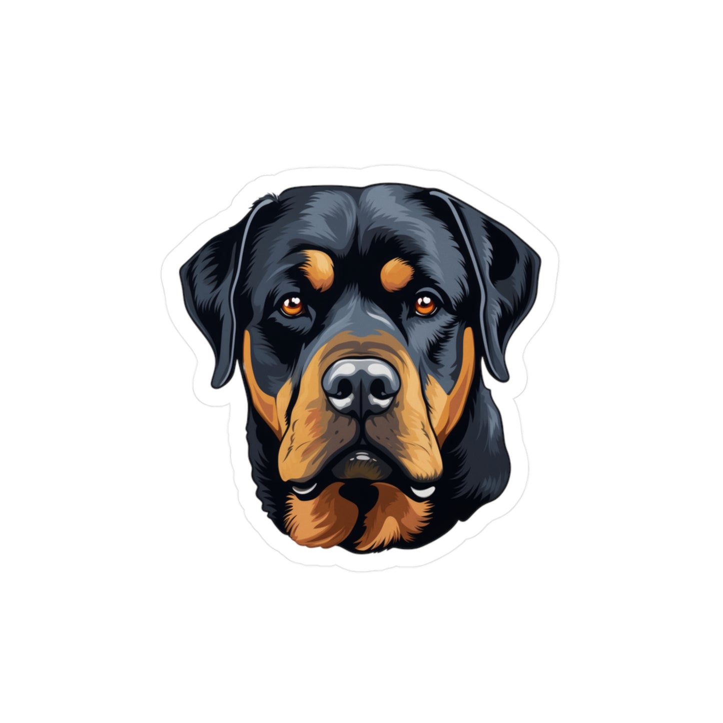 Rottweiler Sticker - Kiss-Cut Vinyl Decals