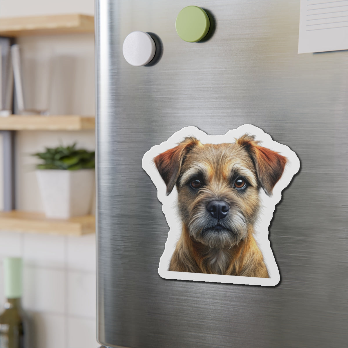 Border Terrier Die-Cut Magnet - Cute Dog Breed Refrigerator Magnet, Pet Lover Gift, Animal Decor, Fridge Decoration, Puppy Art Magnet