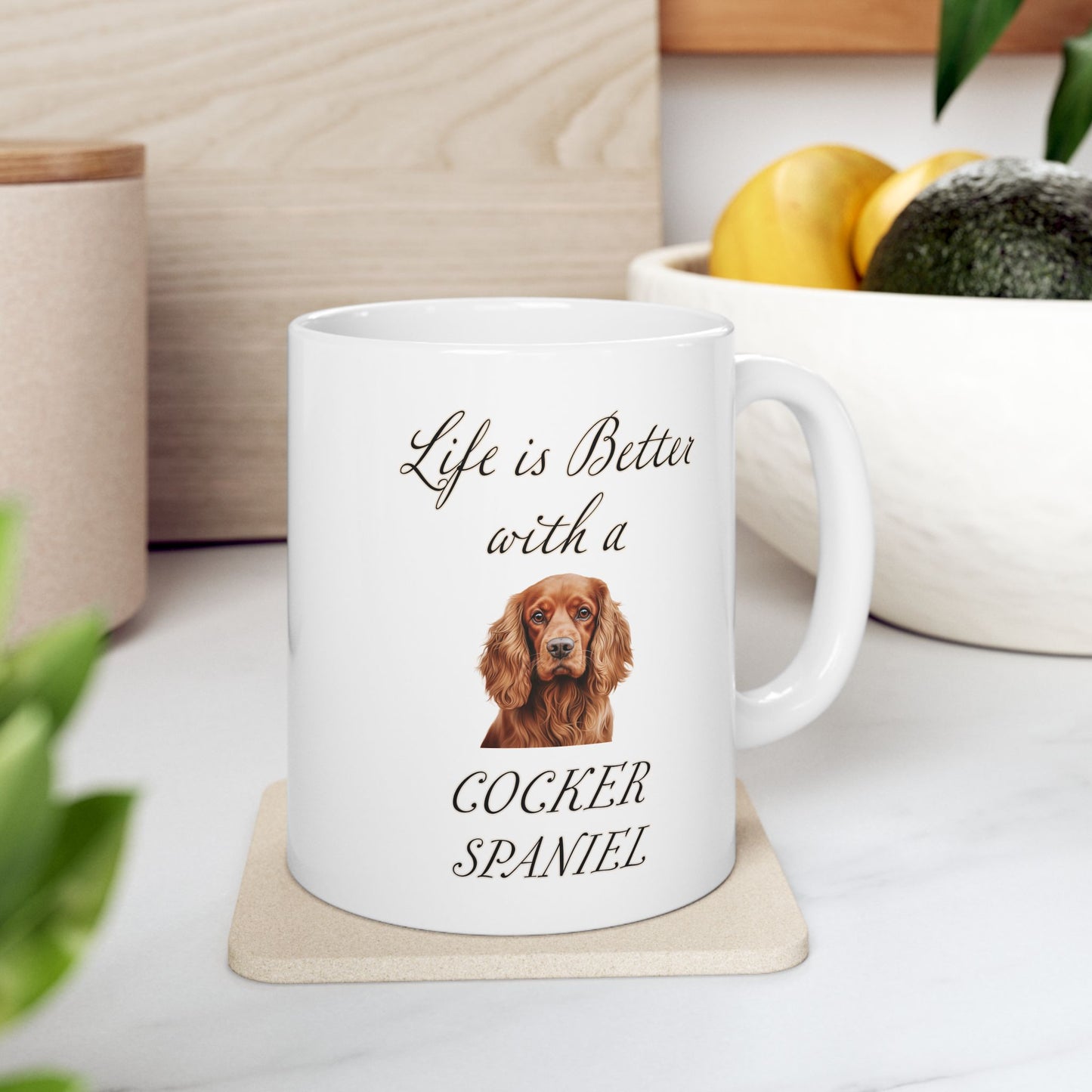Cocker Spaniel Mug - 11 oz or 15 oz - Life is Better with a Cocker Spaniel