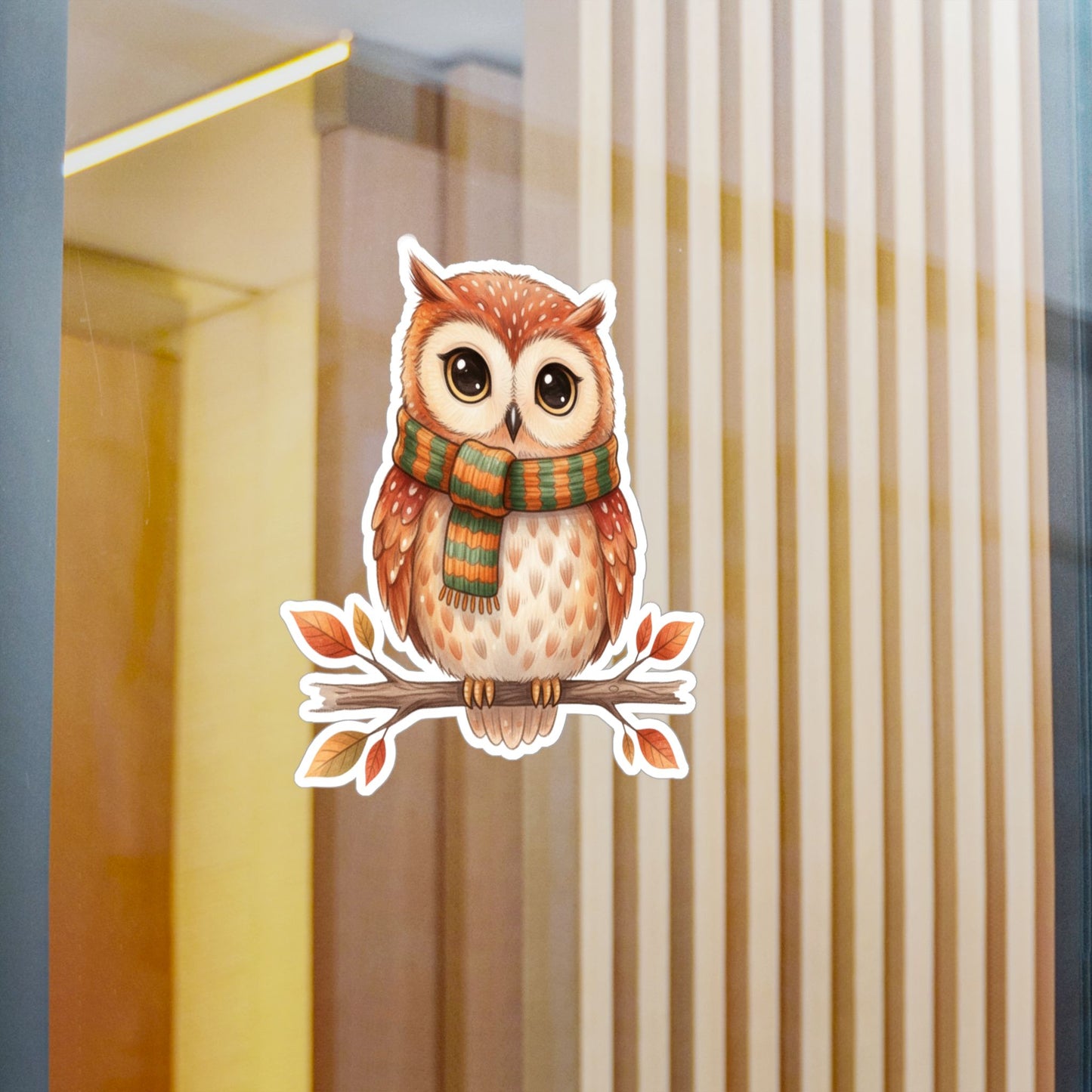 Autumn Owl - Waterproof Bird Decal