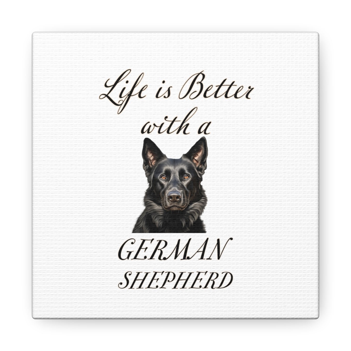 German Shepherd Art - Dog Print - Canvas Gallery Wraps