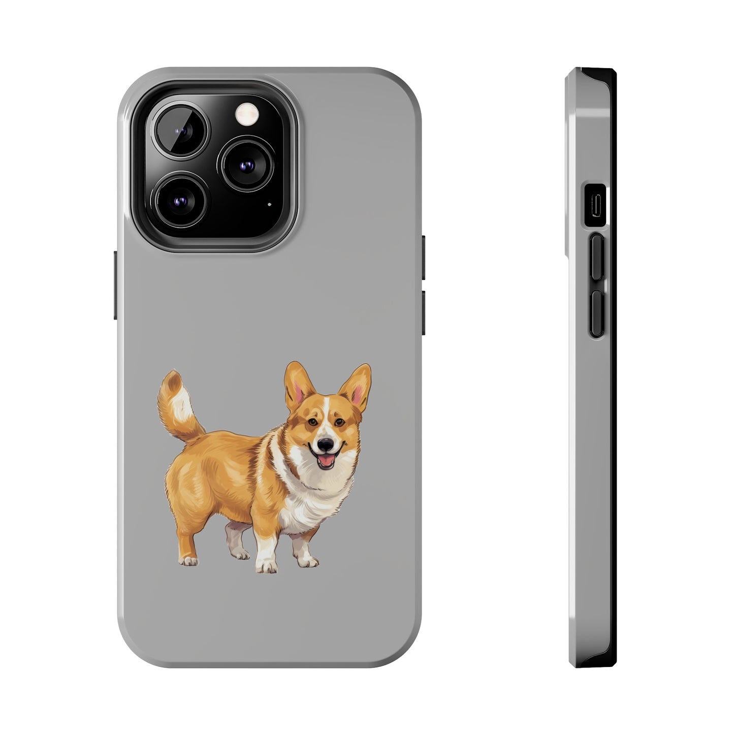 Light Grey Corgi Tough Phone Case