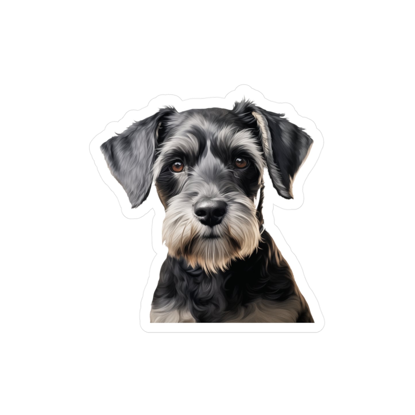 Schnauzer Sticker - Kiss-Cut Dog Vinyl Decals