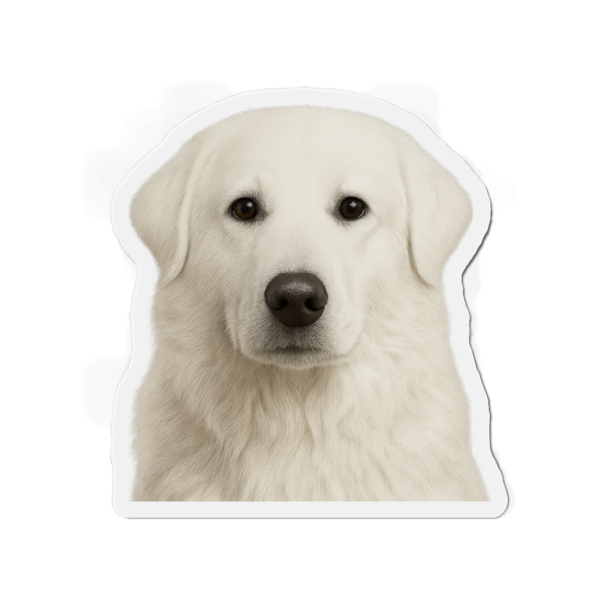 Akbash Die-Cut Magnet, Fridge Magnet, Cute Dog Magnet, Animal Lover Gift, Pet Owner Decor, Kitchen Decor