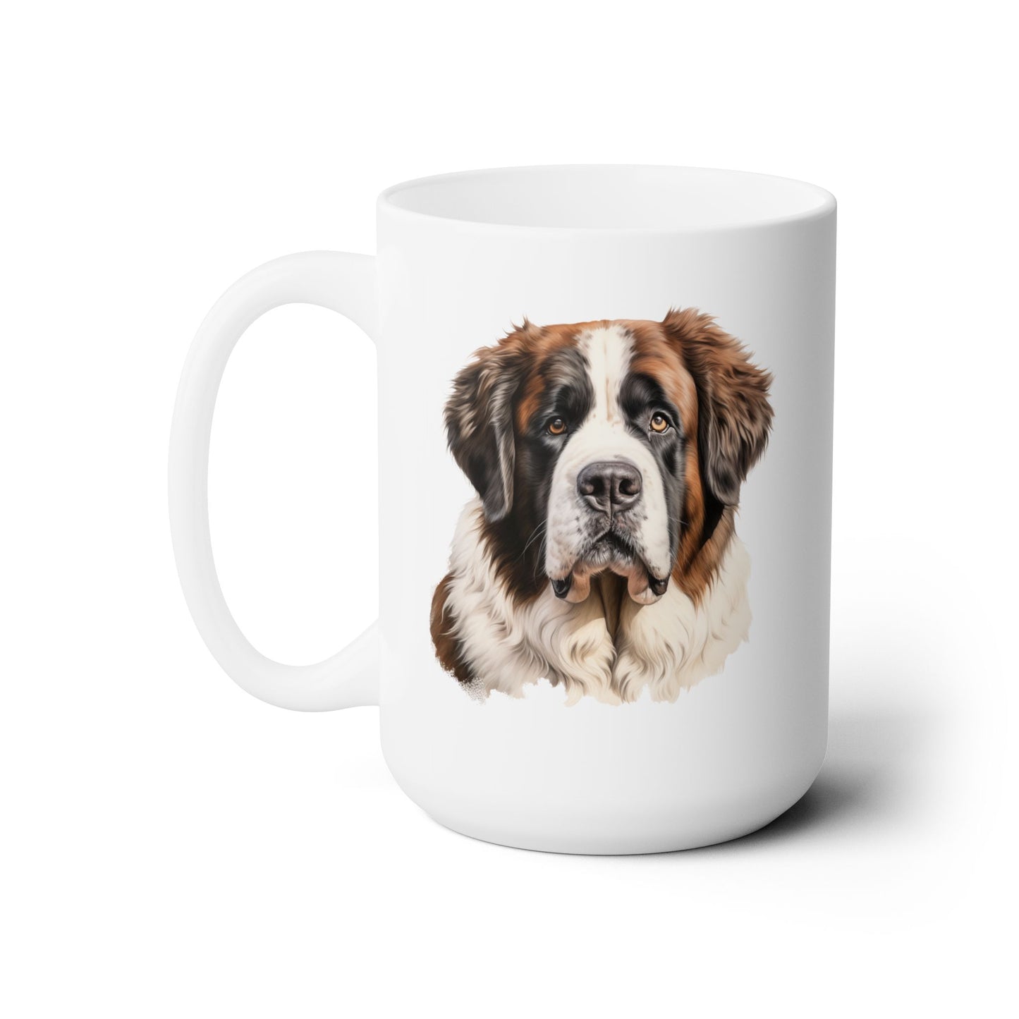 Saint Bernard Mug - Dog Mom Gift, Dog Dad Gift - 15 oz