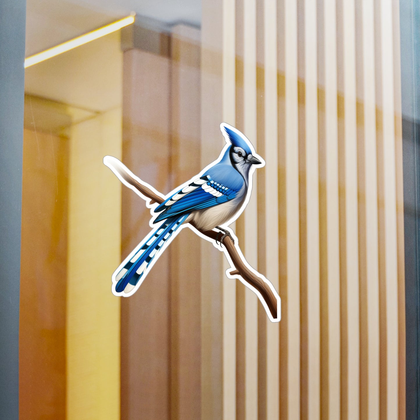 Blue Jay Sticker - Waterproof Bird Decal