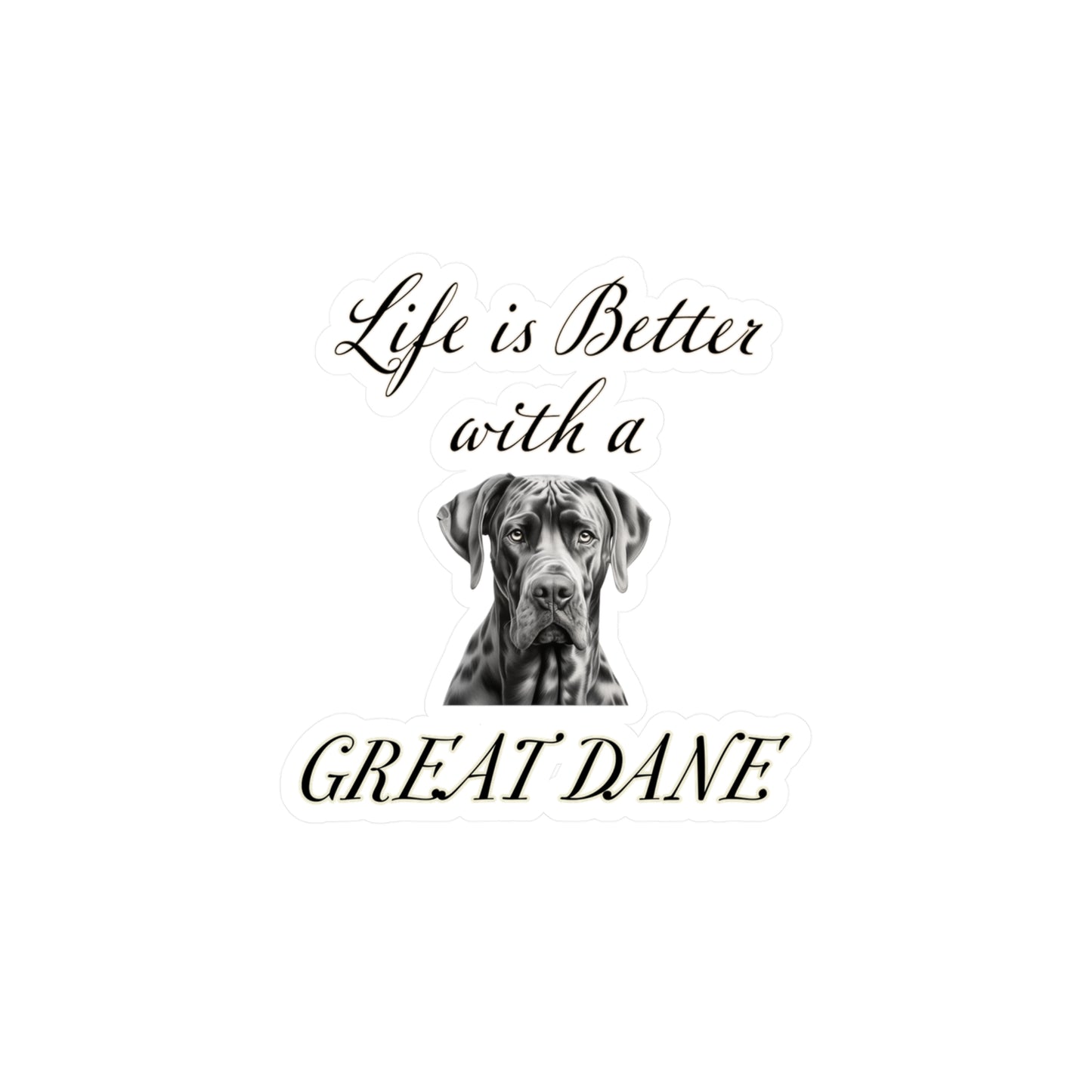 Great Dane Sticker - Dog Vinyl Decals