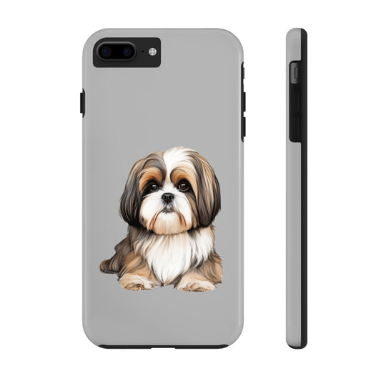 Light Grey Shih Tzu Tough Phone Case