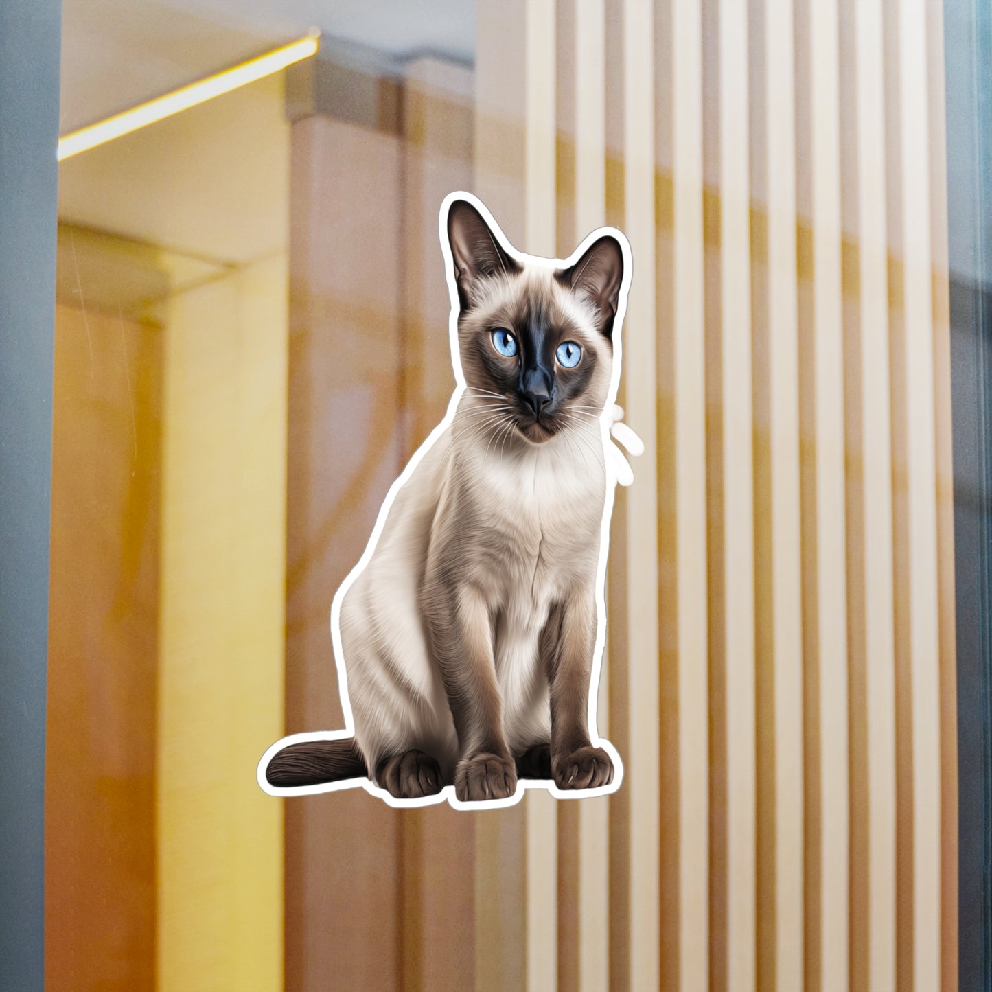 Siamese Cat Sticker | Pet Vinyl Decal | Animal Car Decal | Laptop Sticker | Window Decal