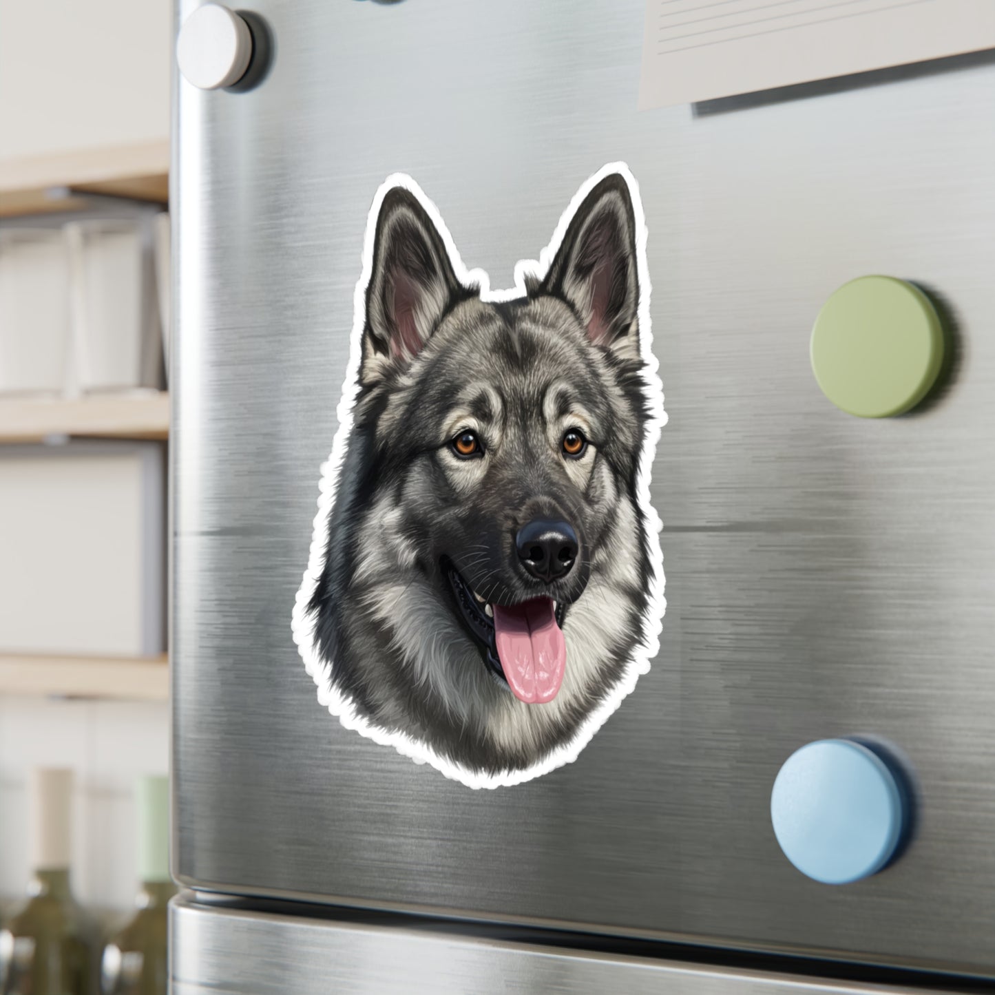 Norwegian Elkhound Vinyl Decals, Stickers for Dog Lovers, Pet Owner Gift, Car Decals, Laptop Stickers, Animal Lover Gift,