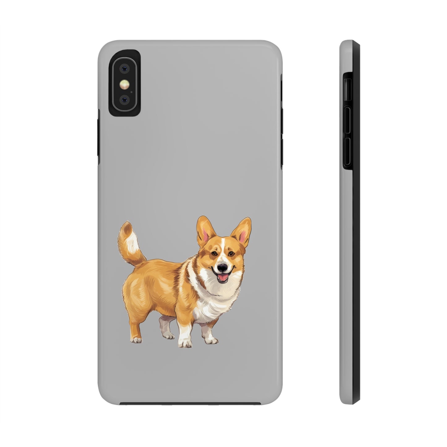 Light Grey Corgi Tough Phone Case