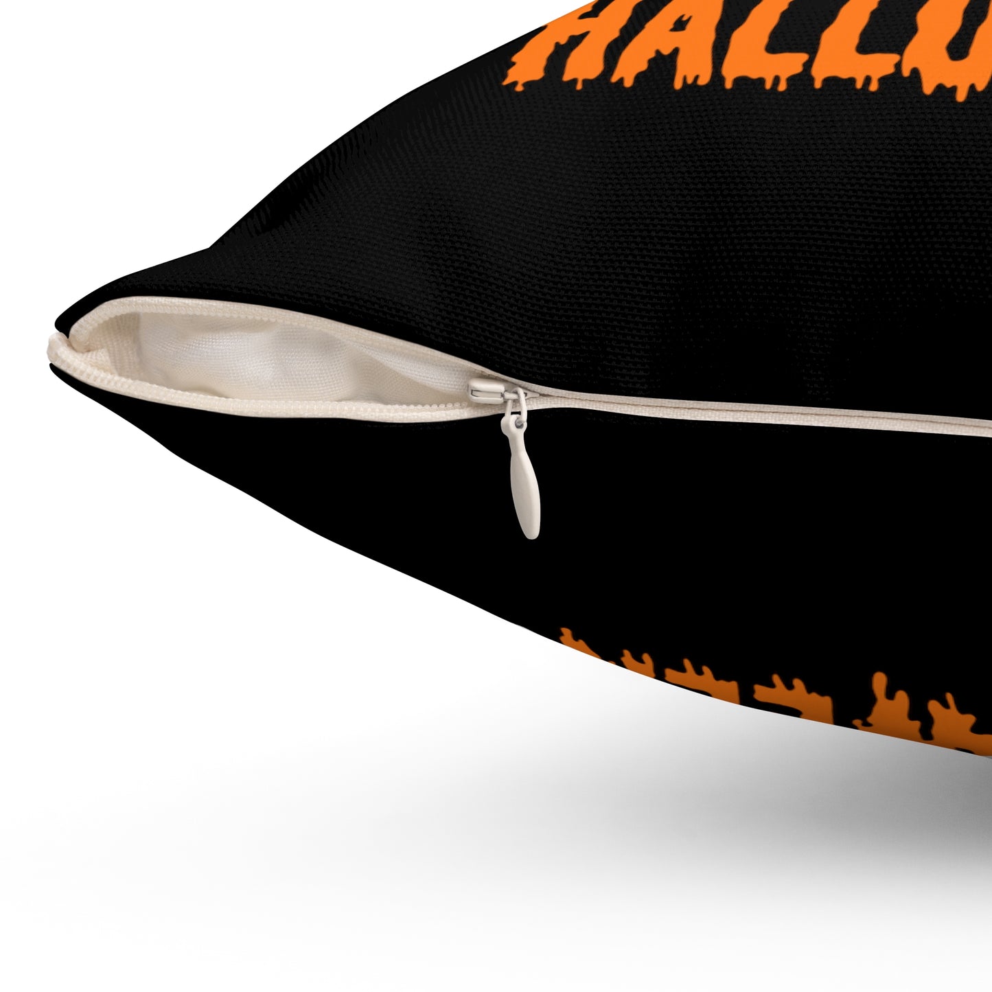 Happy Halloween Chihuahua Spun Polyester Square Pillow