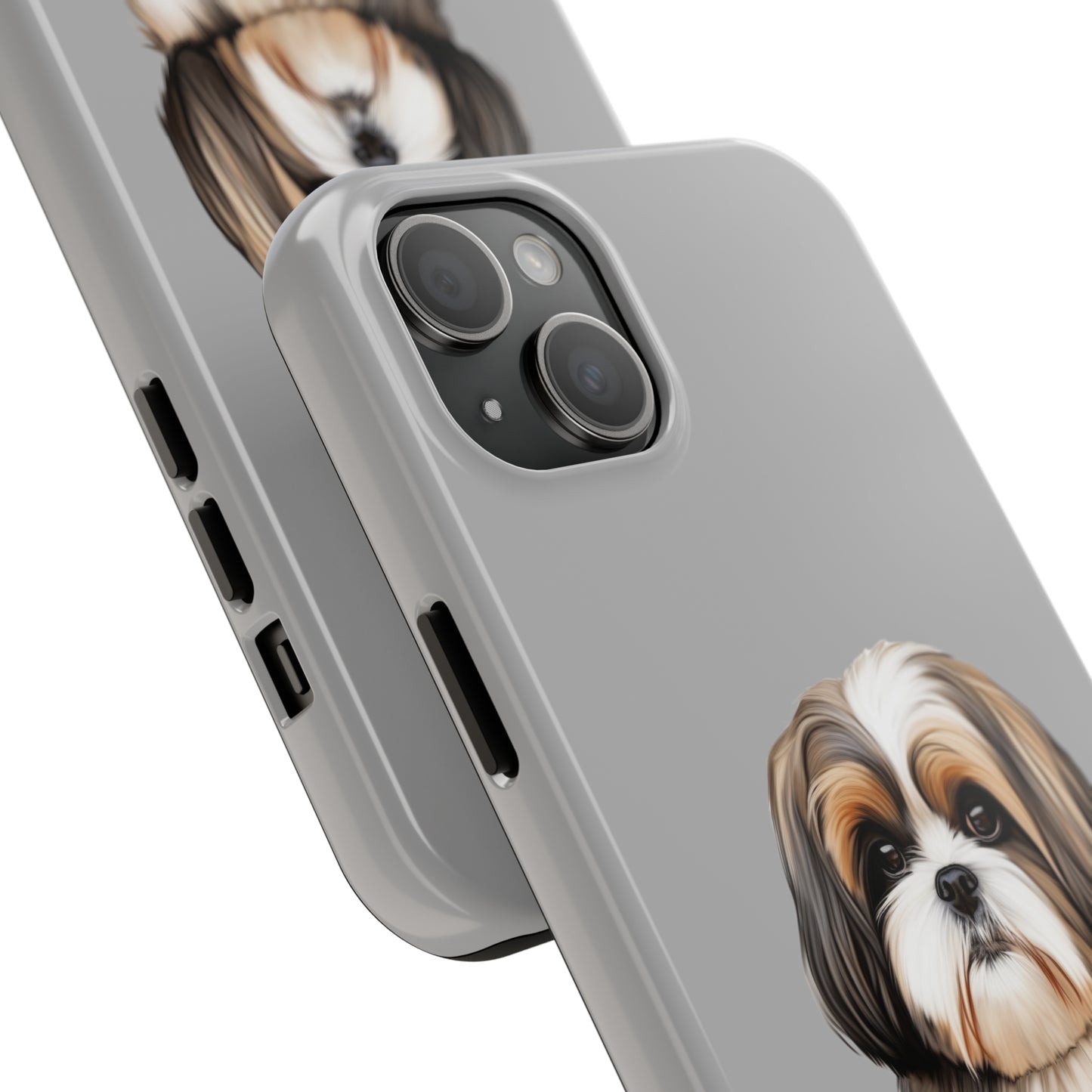Light Grey Shih Tzu Tough Phone Case