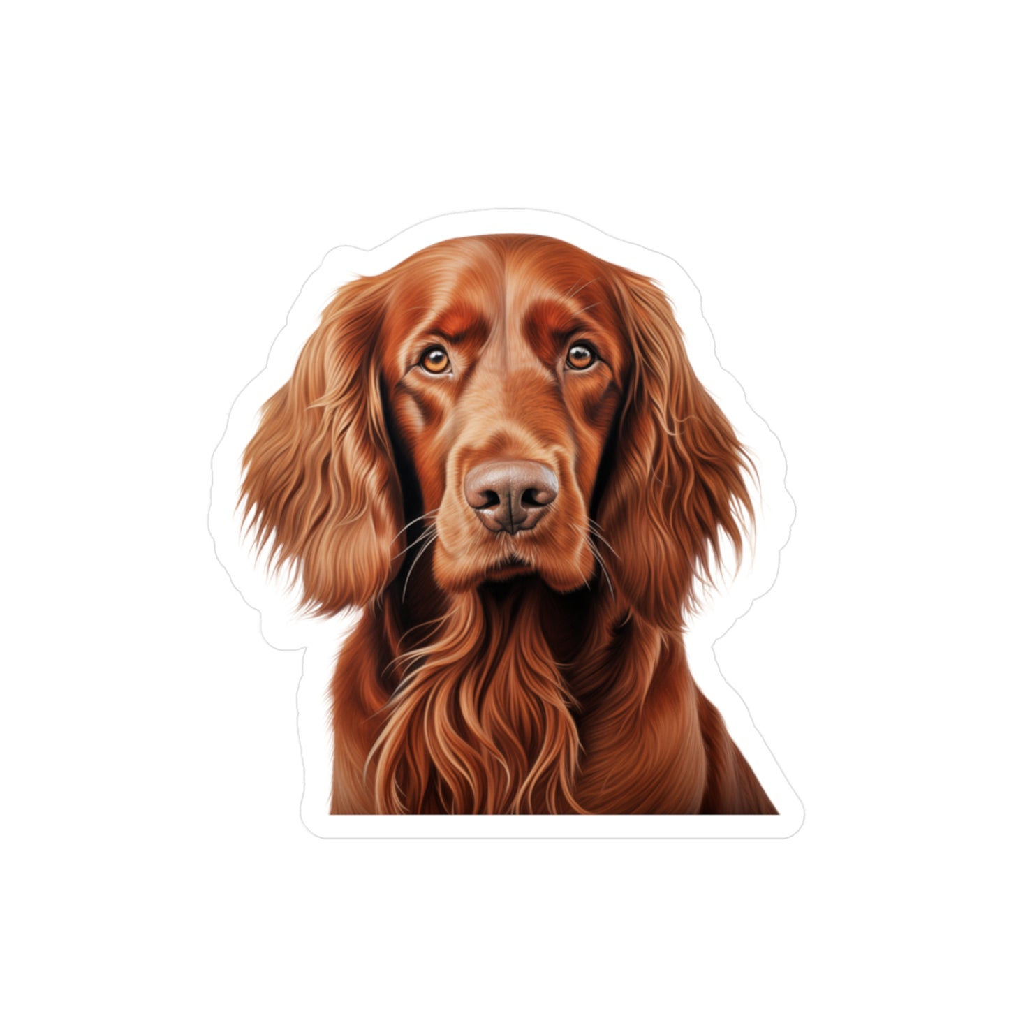 Irish Setter Sticker - Kiss-Cut Vinyl Dog Decals