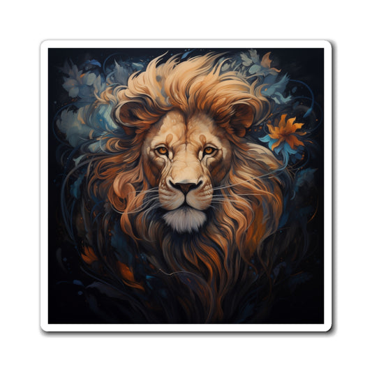 Lion Art Magnet (Square)